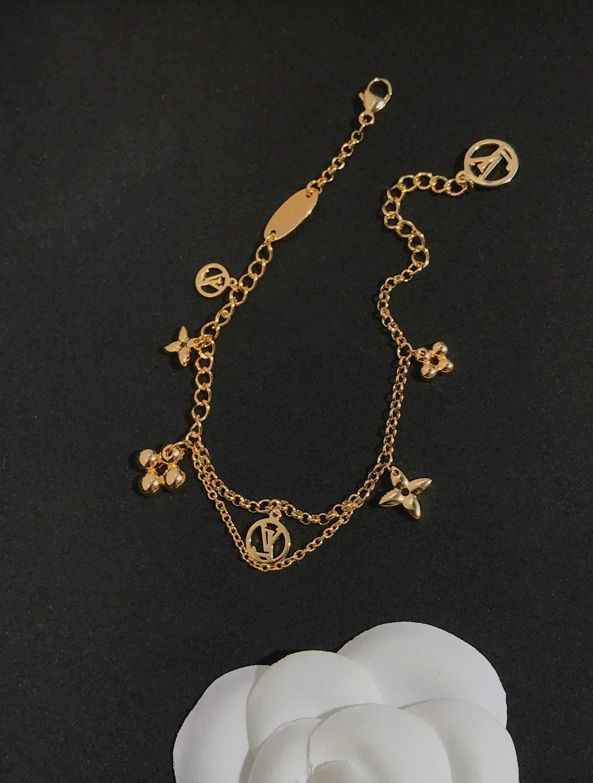 [Riva Jewelry ]BLOOMING PINK GOLD MOP BRACELET