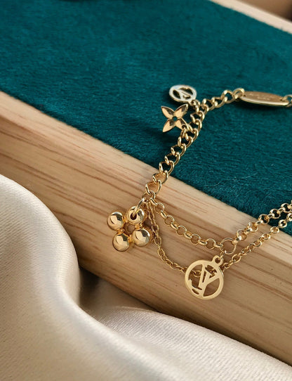 [Riva Jewelry ]BLOOMING PINK GOLD MOP BRACELET