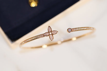 [Riva Jewelry ]IDYLLE GOLD OPEN BRACELET DIAMOND PAVED