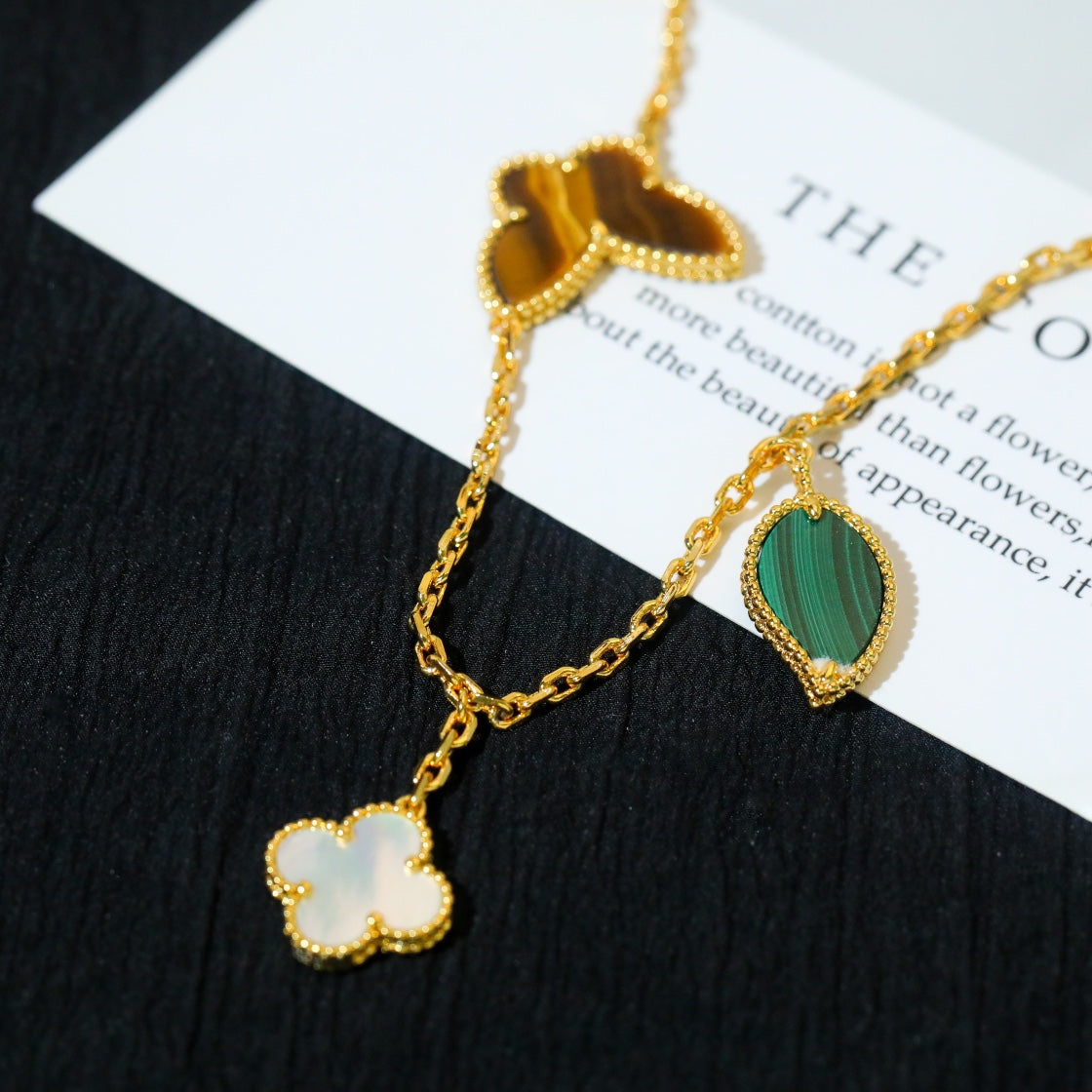 [Riva Jewelry ]LUCKY SPRING 5 MOTIF GOLD BRACELET