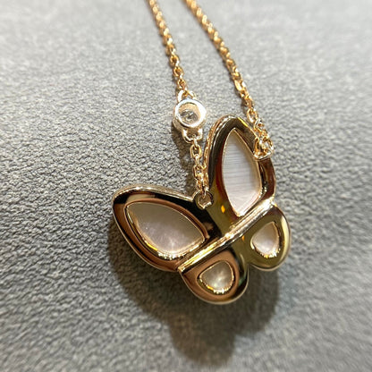 [Riva Jewelry ]BUTTERFLY MOP DIAMOND NECKLACE