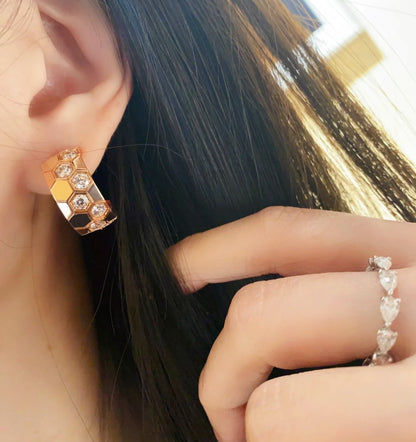 [Riva Jewelry]BEE LOVE DIAMANT KREOLEN