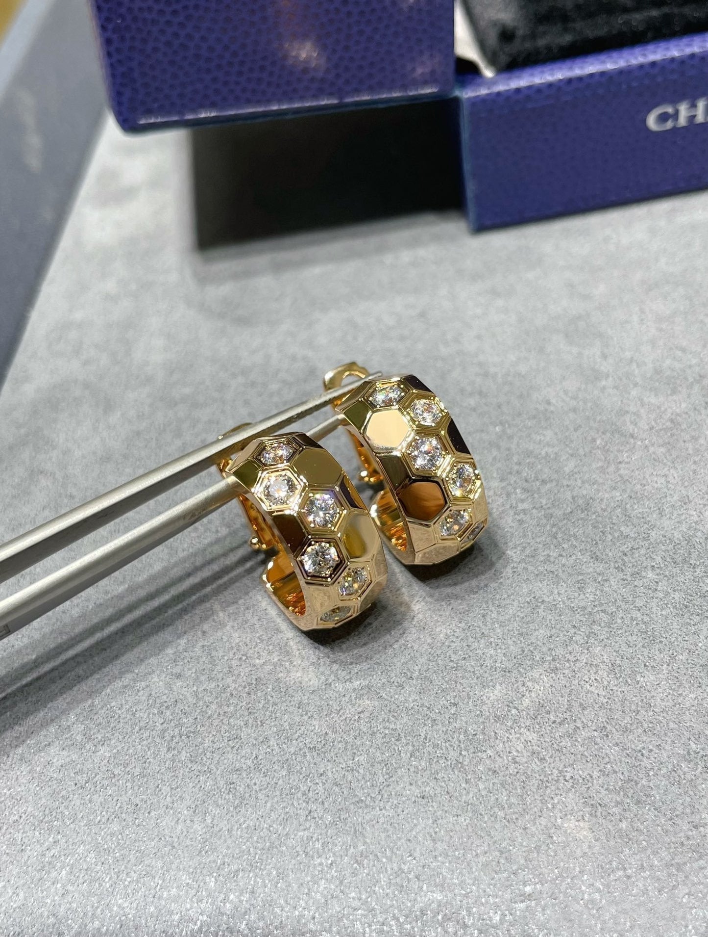 [Riva Jewelry]BEE LOVE DIAMANT KREOLEN