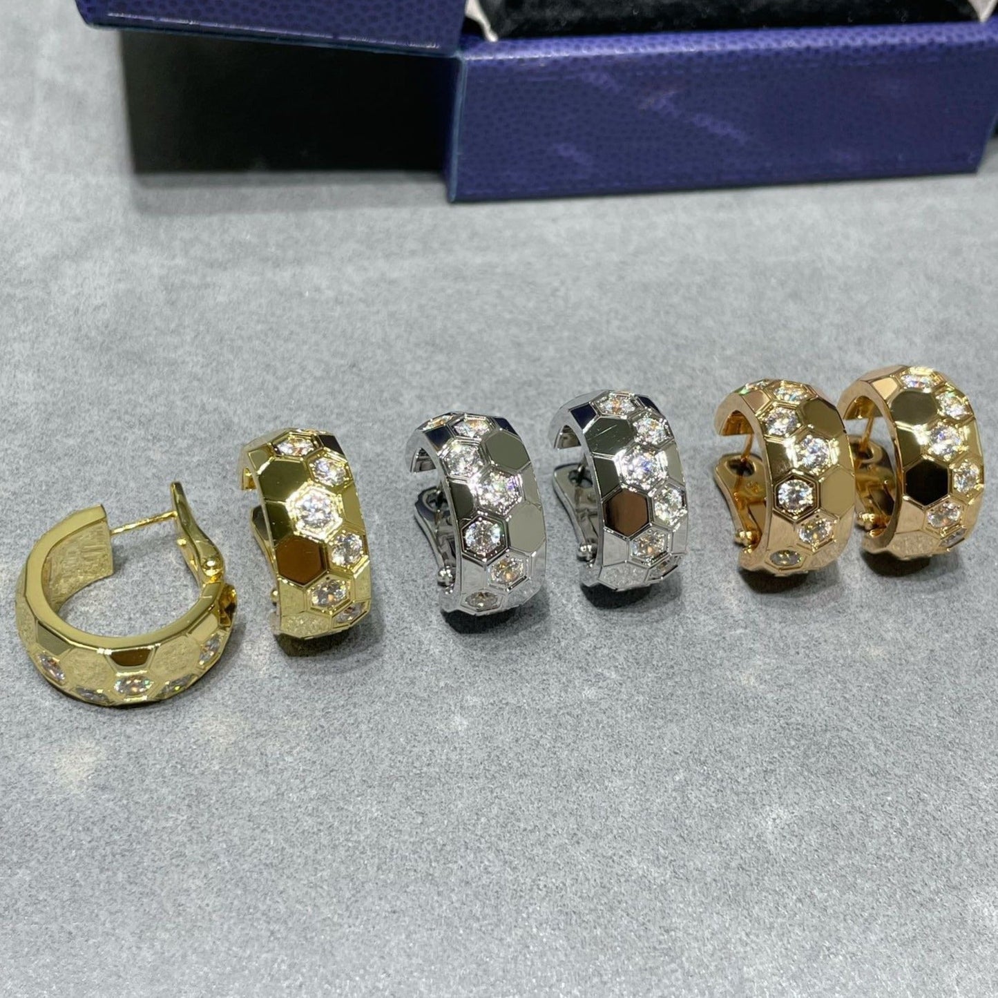 [Riva Jewelry]BEE LOVE DIAMANT KREOLEN