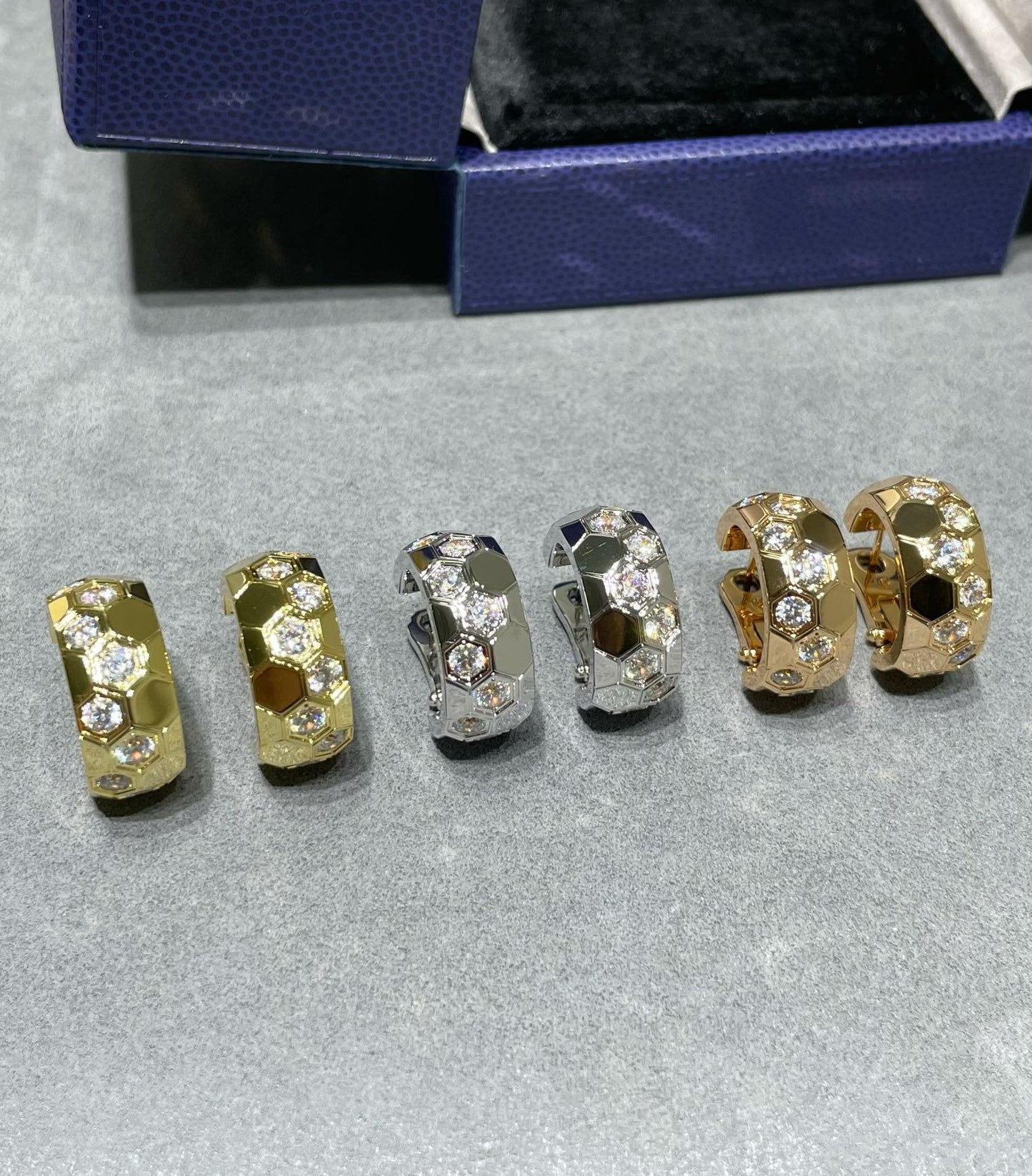 [Riva Jewelry]BEE LOVE DIAMANT KREOLEN