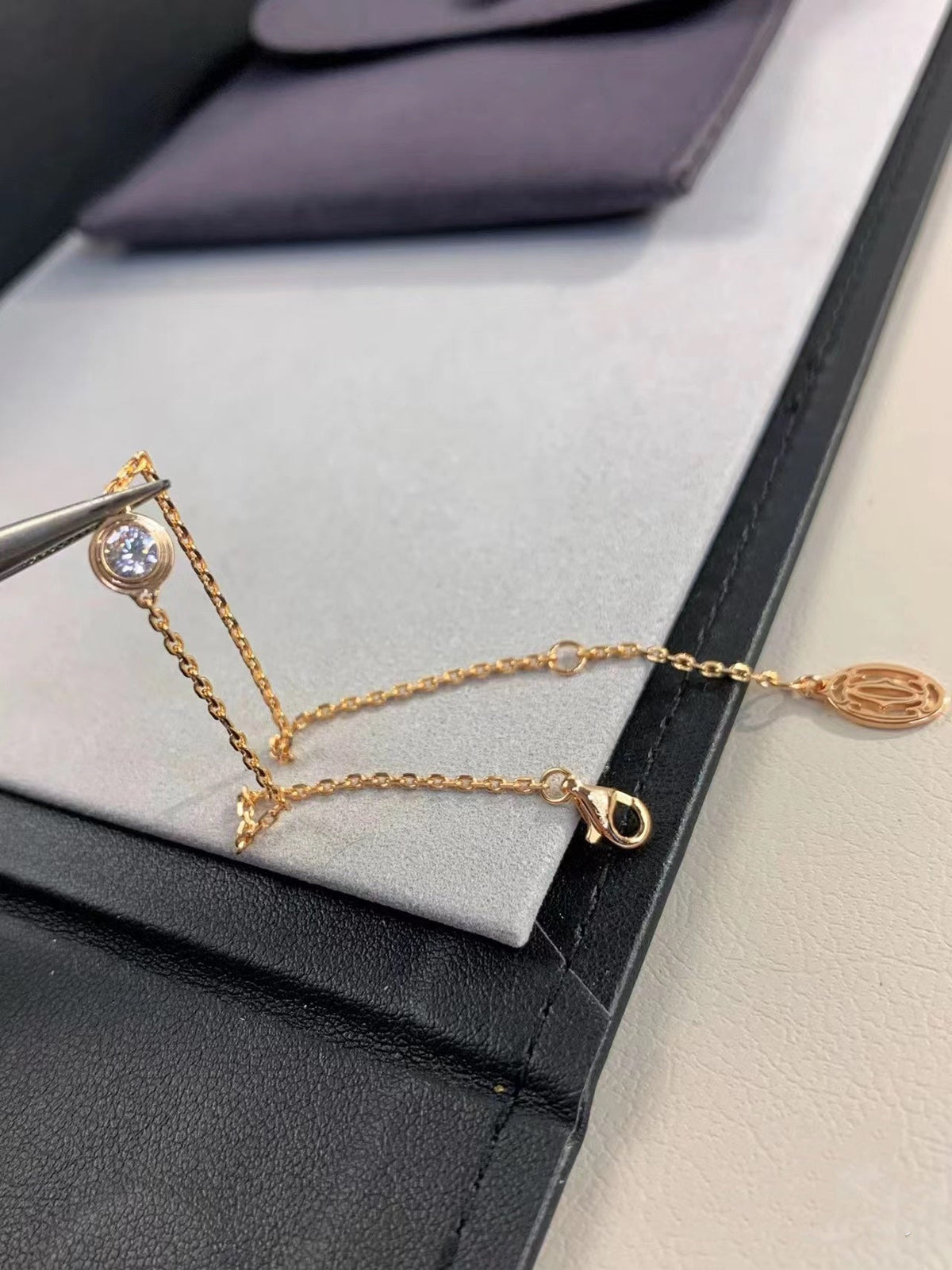 [Riva Jewelry ]DAMOUR DIAMOND LINK BRACELET