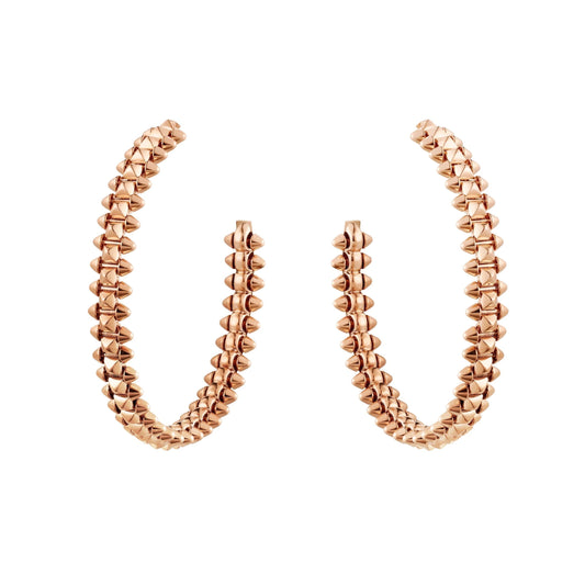 [Riva Jewelry ]CLASH LARGE HOOP EARRINGS