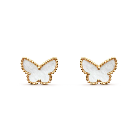 [Riva Jewelry ]SWEET BUTTERFLY MOP EARSTUDS