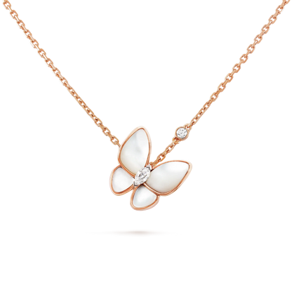 [Riva Jewelry ]BUTTERFLY MOP DIAMOND NECKLACE