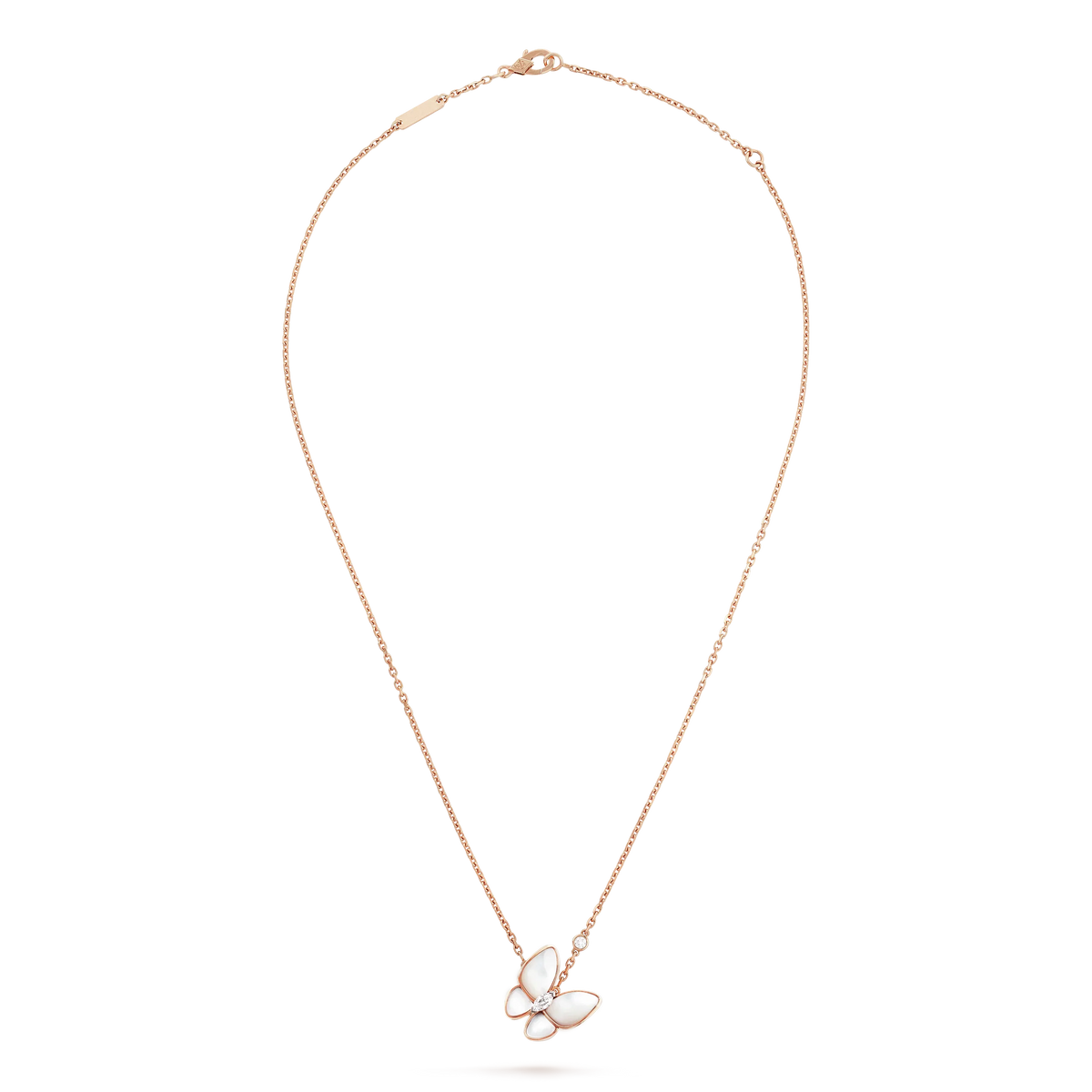 [Riva Jewelry ]BUTTERFLY MOP DIAMOND NECKLACE