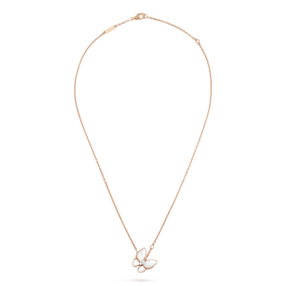 [Riva Jewelry ]BUTTERFLY MOP DIAMOND NECKLACE