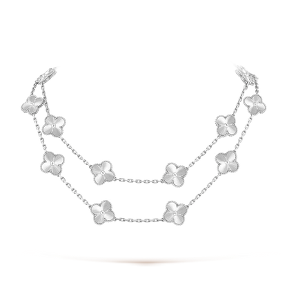 [Riva Jewelry ]CLOVER 20 MOTIFS  LASER SILVER