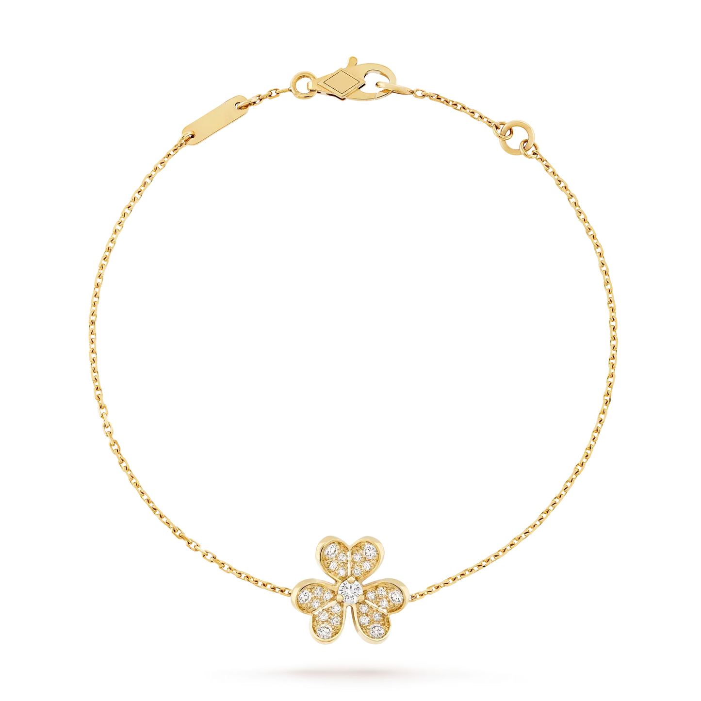 [Riva Jewelry]LUMINOUS BLOSSOM CHARM-ARMBAND MIT EINZELNEM MOTIV