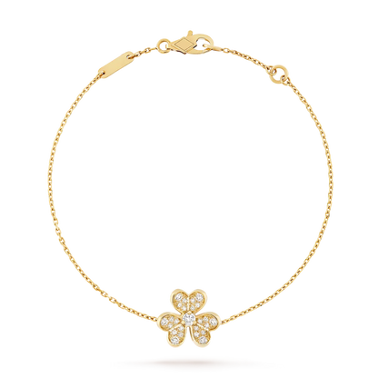 [Riva Jewelry]LUMINOUS BLOSSOM CHARM-ARMBAND MIT EINZELNEM MOTIV