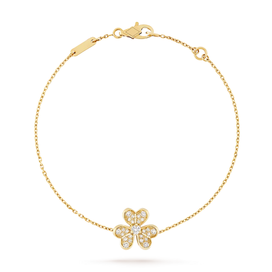 [Riva Jewelry]LUMINOUS BLOSSOM CHARM-ARMBAND MIT EINZELNEM MOTIV