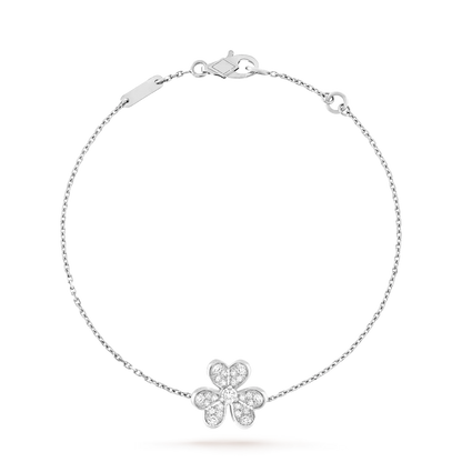 [Riva Jewelry]LUMINOUS BLOSSOM CHARM-ARMBAND MIT EINZELNEM MOTIV