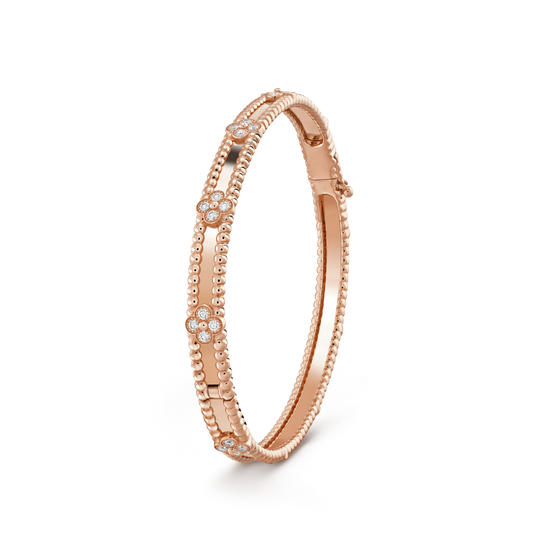 [Riva Jewelry ]CLOVER BRACELET 4MM DIAMONDS