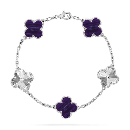 [Riva Jewelry]LUCKY CLOVER 5-MOTIF ARMBAND – CHAROIT-KOLLEKTION