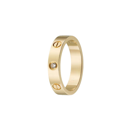 [Riva Jewelry]LOVE 4MM 1 DIAMOND RING