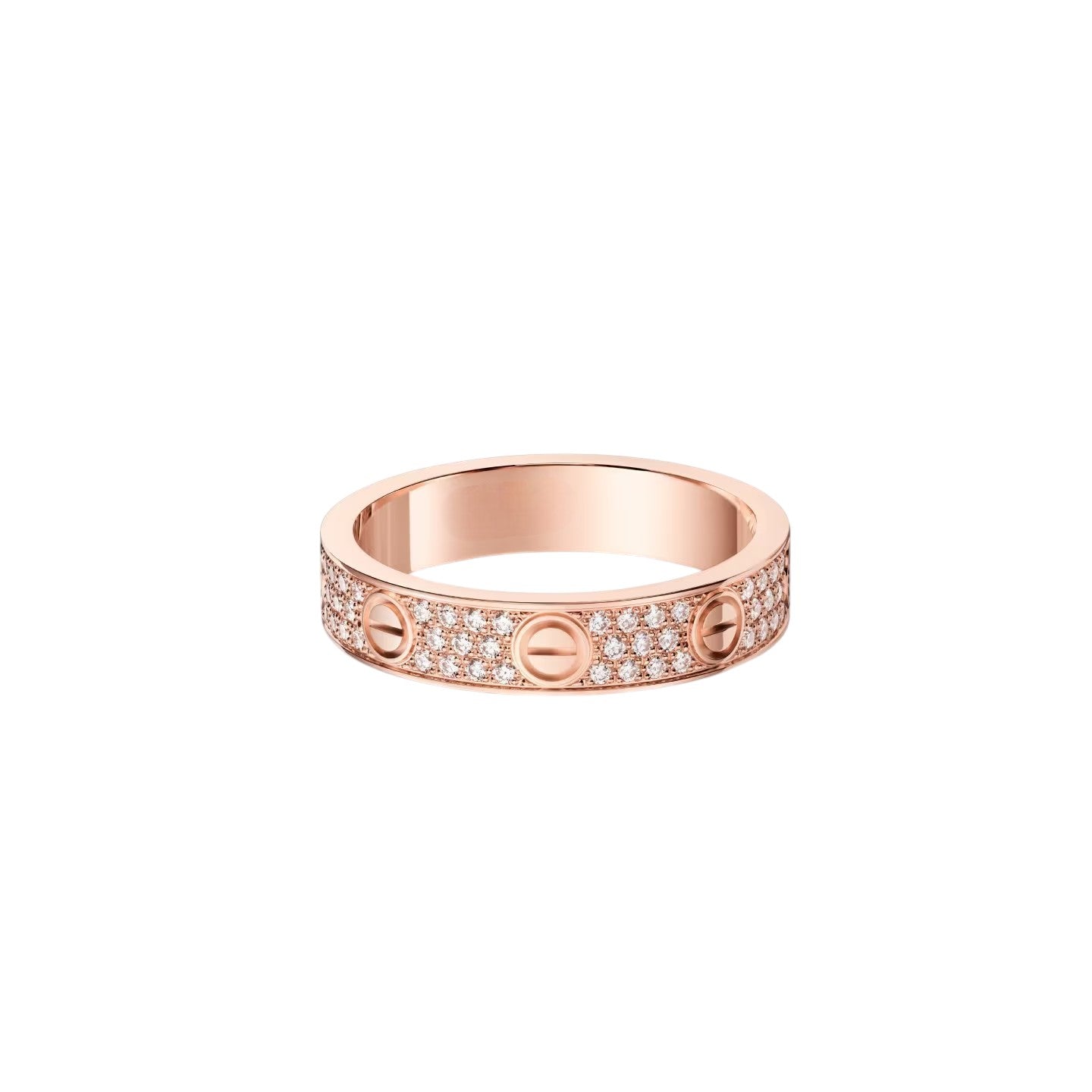 [Riva Jewelry]ラブ 4MM パヴェダイヤモンドリング
