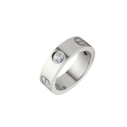 [Riva Jewelry]LOVE 5.5MM 3ダイヤモンド リング
