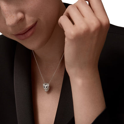[Riva Jewelry]レオパードヘッド フルパヴェダイヤモンドペンダントネックレス