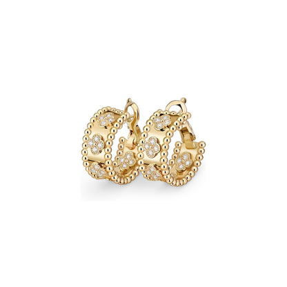 [Riva Jewelry]カレイドスコープ クローバー フープピアス