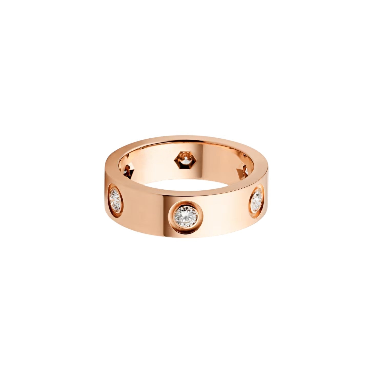 [Riva Jewelry]LOVE 5.5MM 6 DIAMANTEN RING