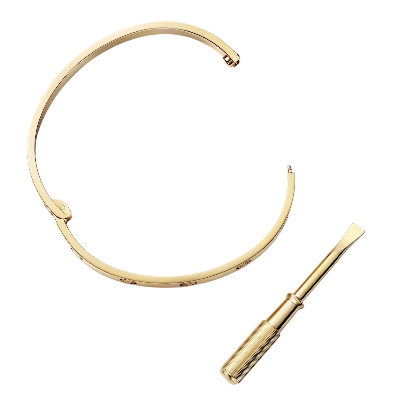 [Riva Jewelry]クラシック 6.1MM ラブ シングルスクリューバングル
