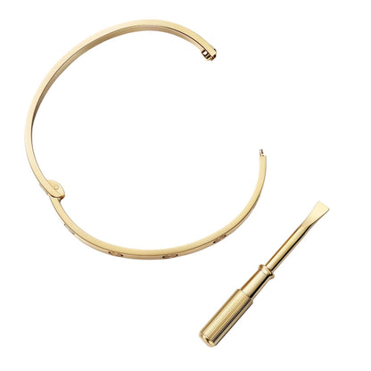[Riva Jewelry]クラシック 6.1MM ラブ シングルスクリューバングル
