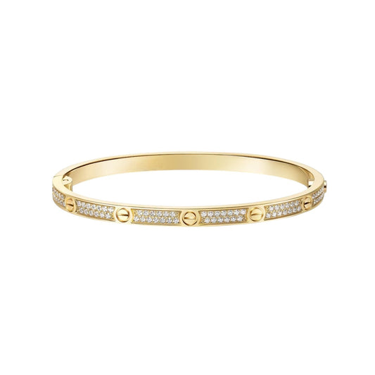 [Riva Jewelry]KLASSISCHER 3.65MM LOVE VOLL PAVEE ARMREIF