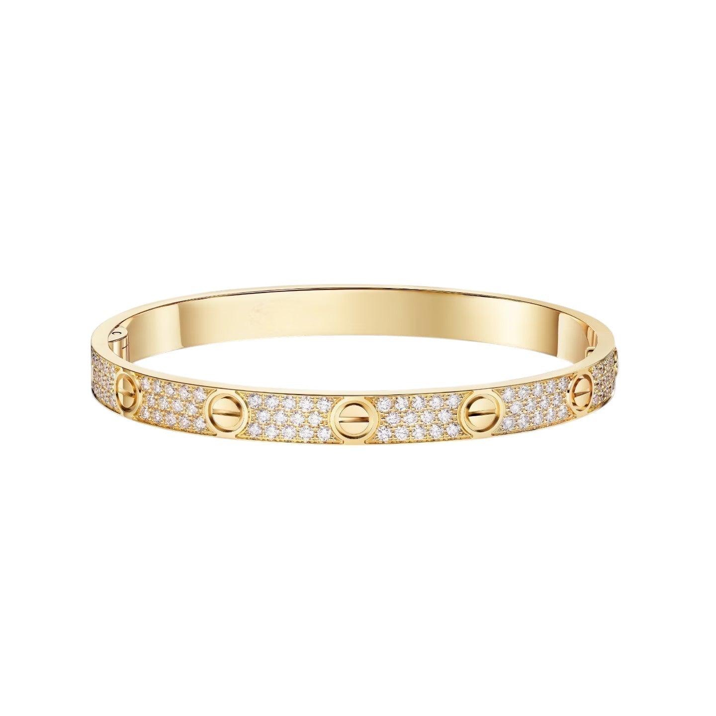 [Riva Jewelry]CLASSIC 6.1MM LOVE BANGLE - FULL PAVÉ