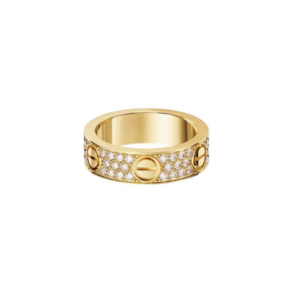 [Riva Jewelry]LOVE 5.5MM フルパヴェ ダイヤモンドリング