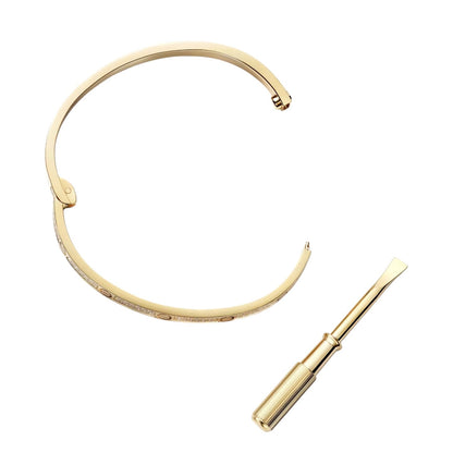 [Riva Jewelry]クラシック 3.65mm ラブ フルパヴェ バングル