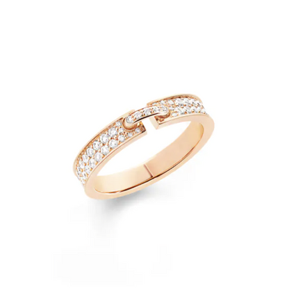 [Riva Jewelry]ALLIANCE LIENS EVIDENTE RING MIT PAVE DIAMANTEN 4MM