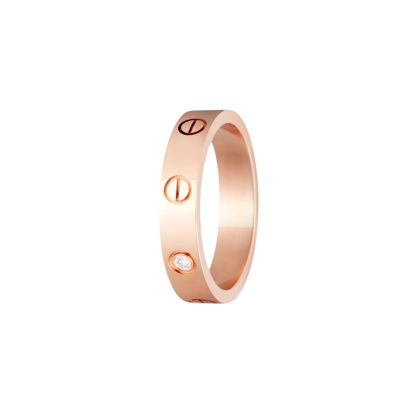 [Riva Jewelry]LOVE 4MM 1 DIAMOND RING