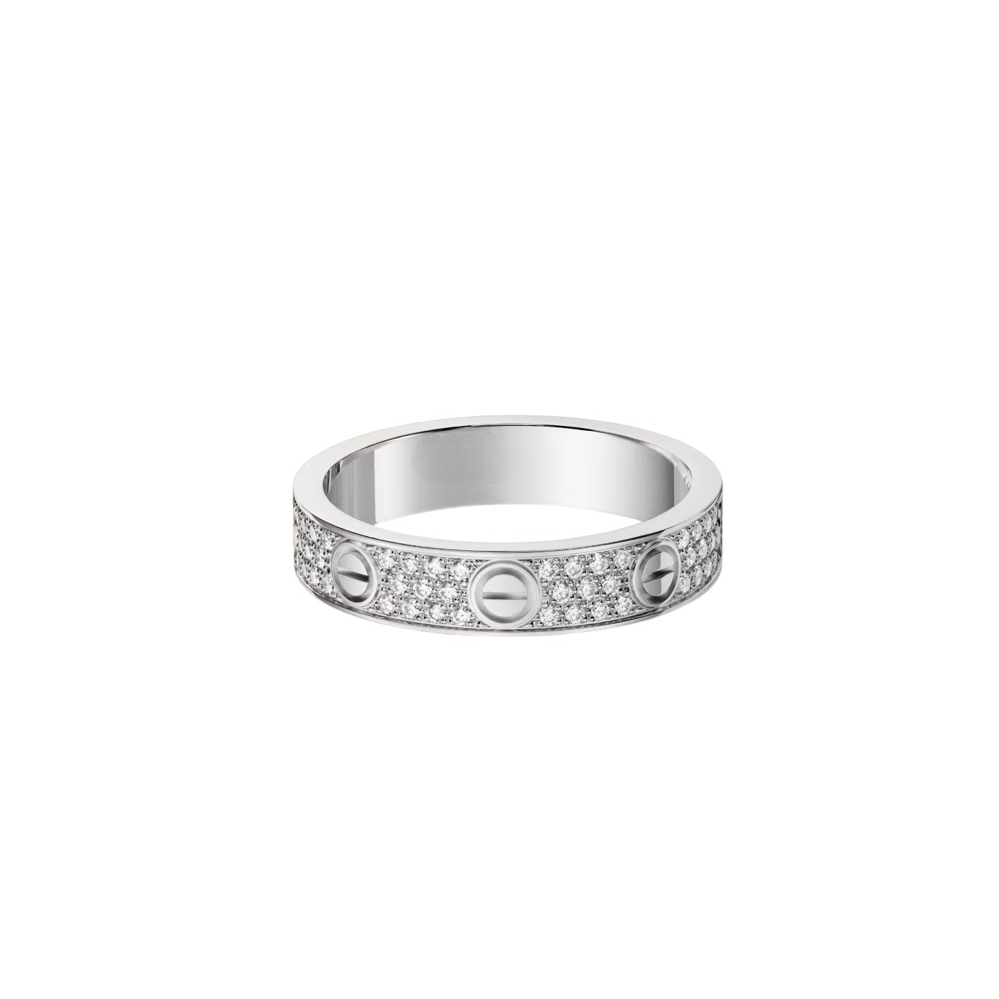 [Riva Jewelry]ラブ 4MM パヴェダイヤモンドリング