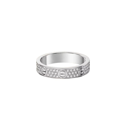 [Riva Jewelry]ラブ 4MM パヴェダイヤモンドリング