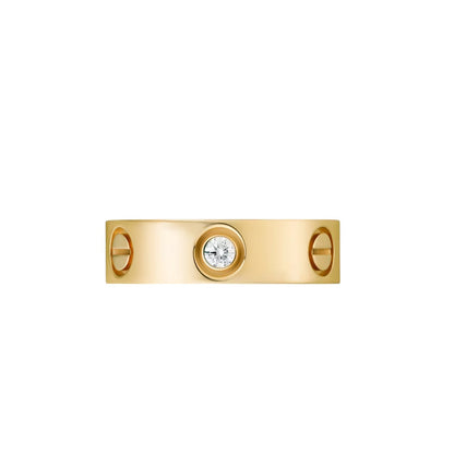 [Riva Jewelry]LOVE 5.5MM 3ダイヤモンド リング