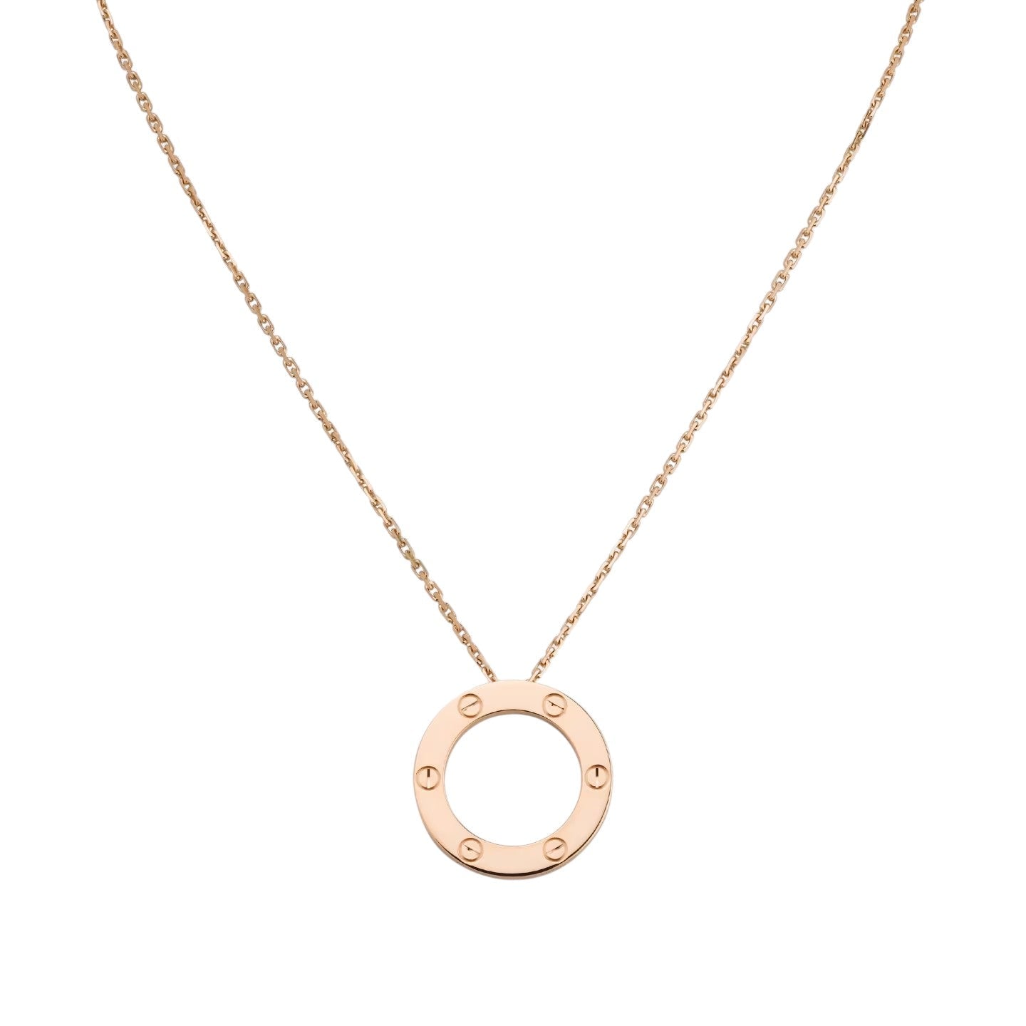 [Riva Jewelry]ラブ ラージ サークル ペンダントネックレス