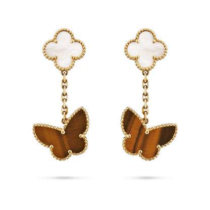 [Riva Jewelry]KLEEBEN-DOPPELMOTIV STATEMENT-OHRRINGE - DOUBLE-CHARM KOLLEKTION