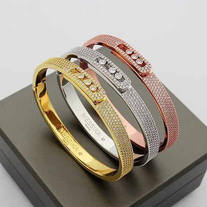 [Riva Jewelry]Move Noa Full Pavé Diamond Bangle Bracelet