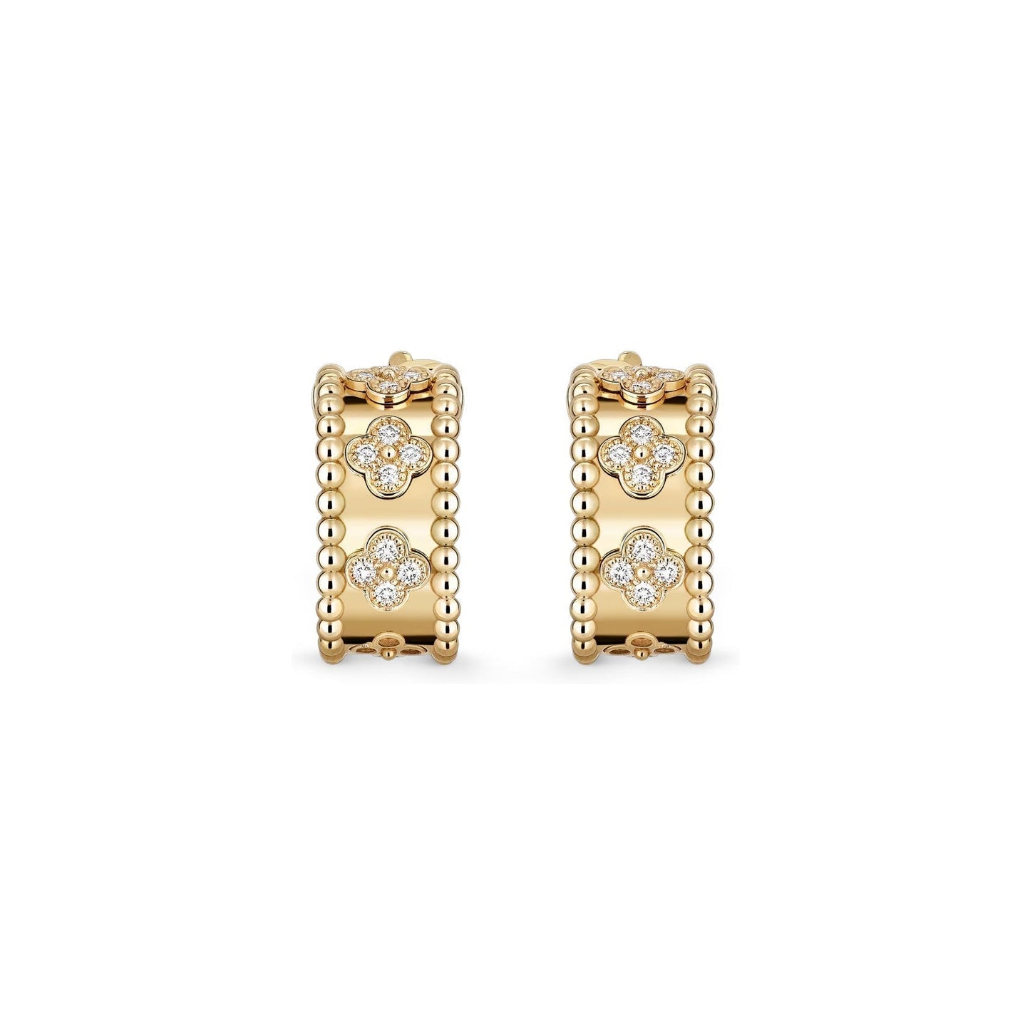 [Riva Jewelry]カレイドスコープ クローバー フープピアス