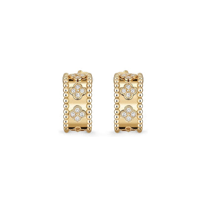 [Riva Jewelry]カレイドスコープ クローバー フープピアス