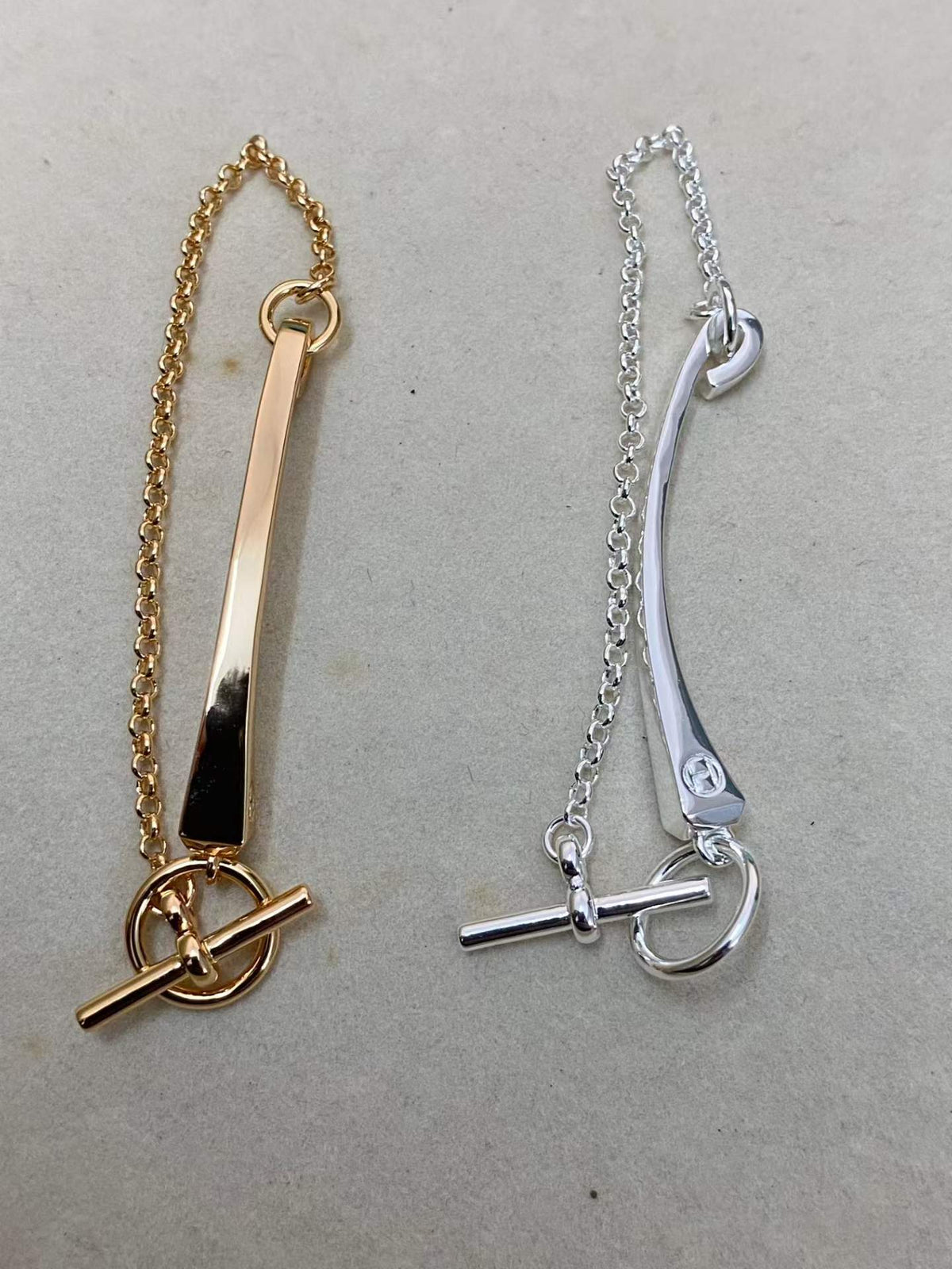 [Riva Jewelry]CLOU DE FORGE BRACELET WITH SQUARE CONE STUDS