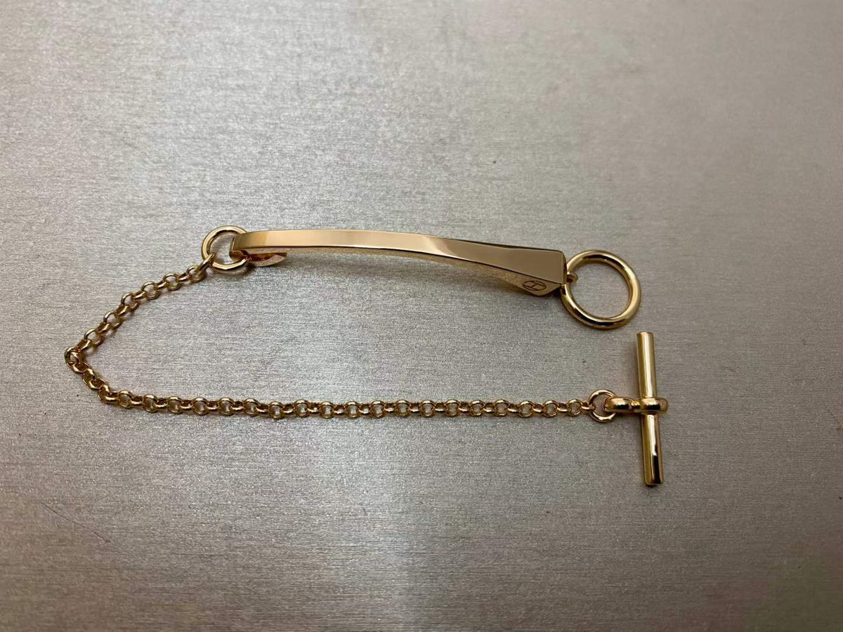 [Riva Jewelry]CLOU DE FORGE BRACELET WITH SQUARE CONE STUDS