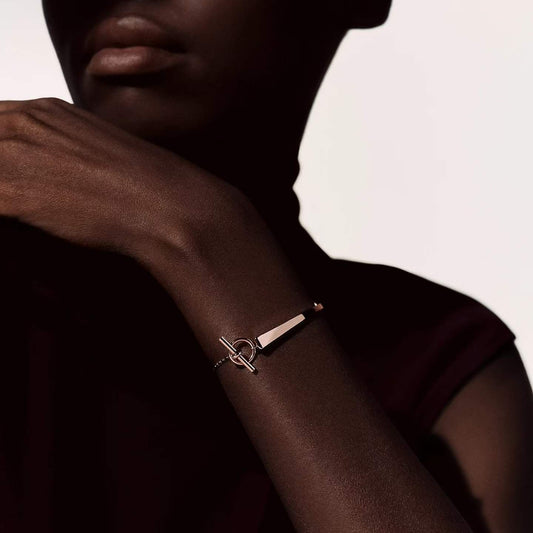 [Riva Jewelry]CLOU DE FORGE BRACELET WITH SQUARE CONE STUDS