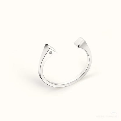 [Riva Jewelry]CLOU DE FORGE SQUARE CONE STUDS OPEN CUFF ONE SIZE