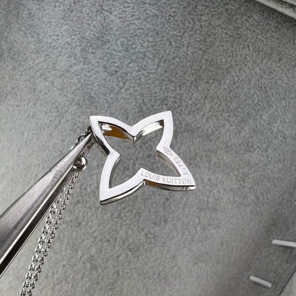 [Riva Jewelry]FOUR-LEAF CLOVER OPENWORK NECKLACE