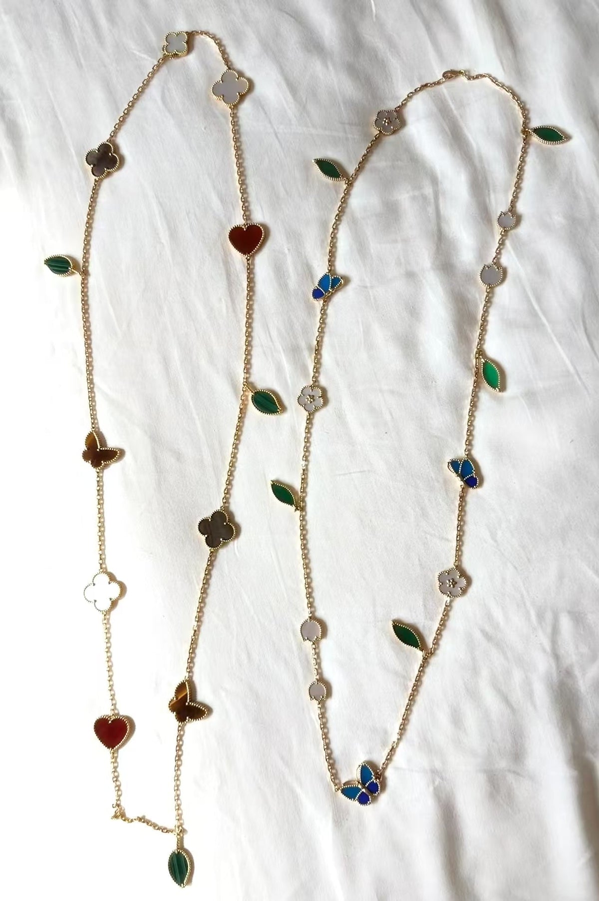 [Riva Jewelry ]LUCKY SPRING GOLD  MOTIFS  NECKLACE